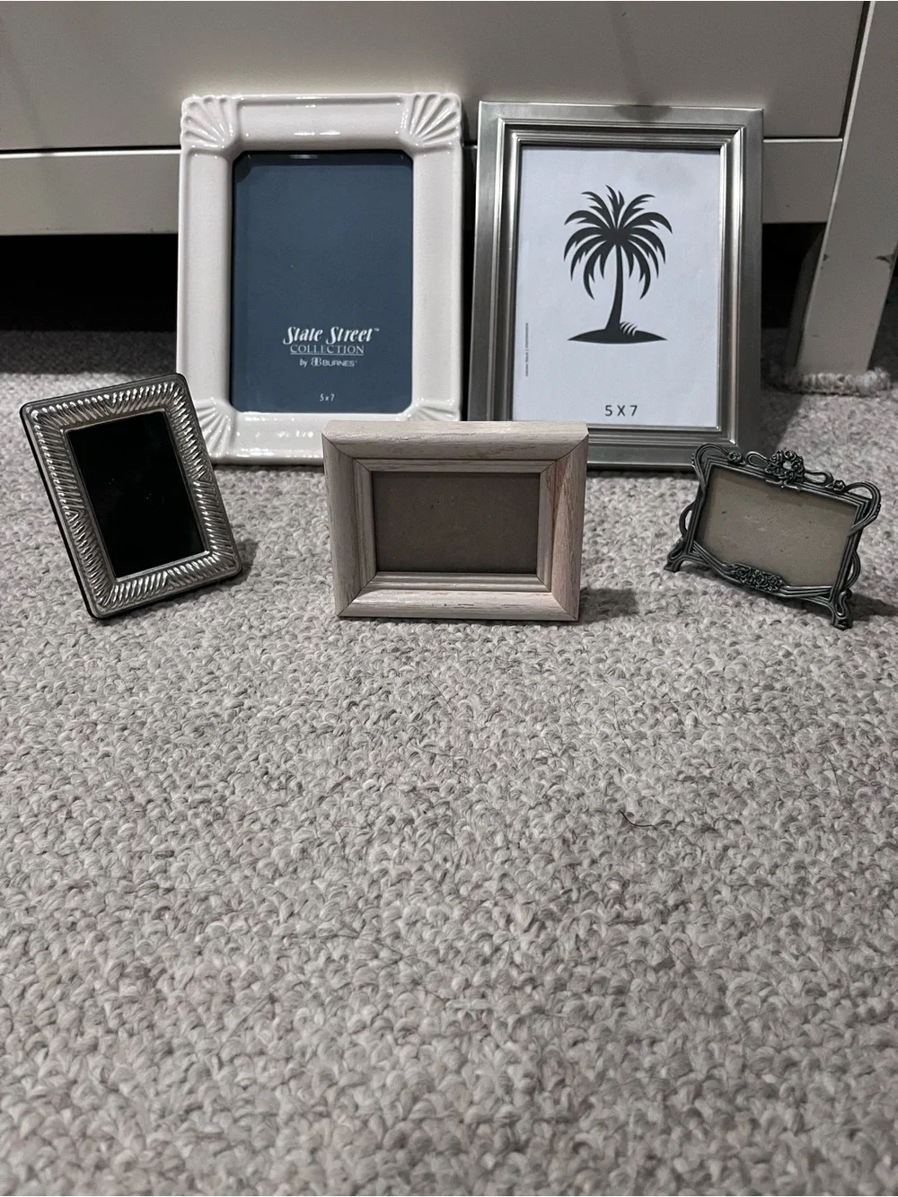 Assorted Decorative Photo Frames 5 frame bundle